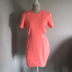 Elizabeth and James peach cut out dress